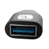Techly Adaptador USB-C macho a USB-A hembra Negro, USB A, USB C, Negro