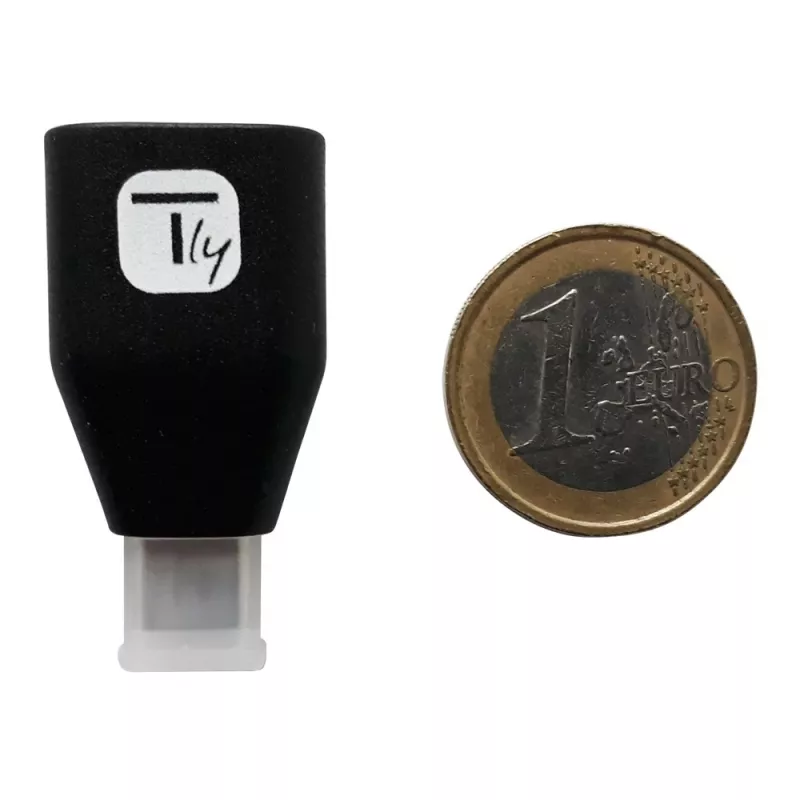 Techly Adaptador USB-C macho a USB-A hembra Negro, USB A, USB C, Negro