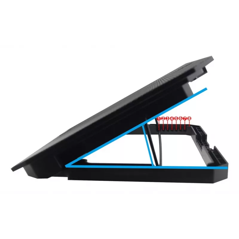 Techly ICOOL-CP11TY soporte para portátil negro 43,2 cm (17