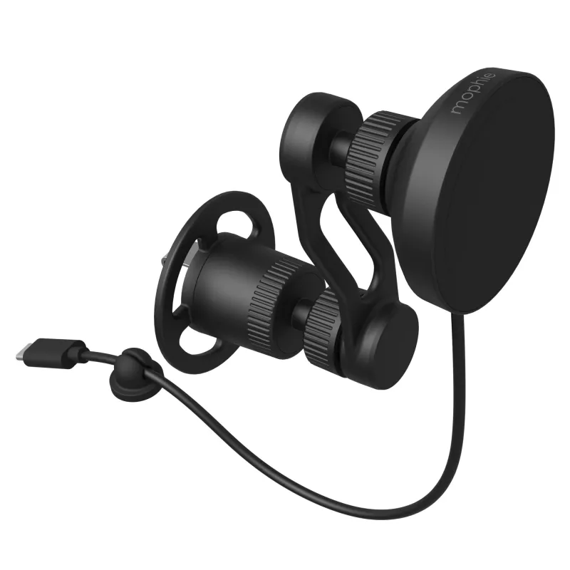 mophie Snap+ Wireless Charging Vent Smartphone Negro Mechero Carga rápida Coche