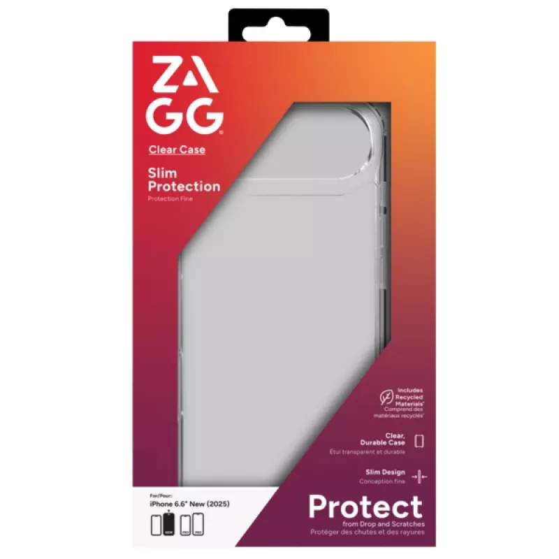 ZAGG Clear Case para Apple iPhone 17 Air, funda, Apple, iPhone 17 Air, 16,5 cm (6,5