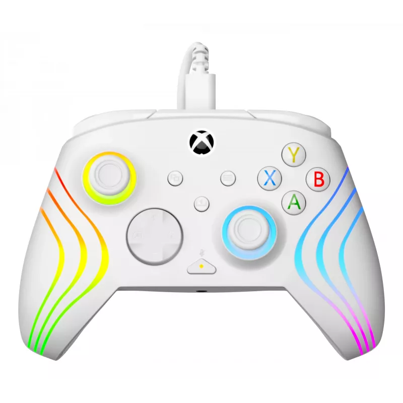 Mando Turtle Beach Afterglow Wave Blanco USB PC Xbox Series S X