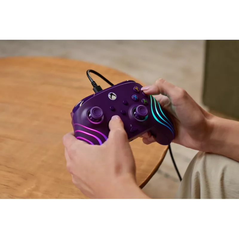 Mando Turtle Beach Afterglow Wave Morado USB PC Xbox Series X