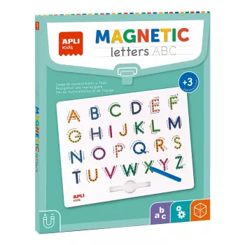 Set de pizarra magnética agipa Letras ABC magnéticas con rotulador azul – Modelo 19263, 1 ud.