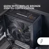 Mars Gaming MPB650SIM Fuente de alimentación 650 W 24-pin ATX ATX Negra