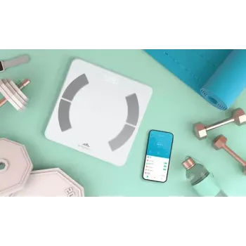 Báscula de baño electrónica ETA ETA277990000 – blanca, cuadrada, capacidad 180 kg, precisión 100 g