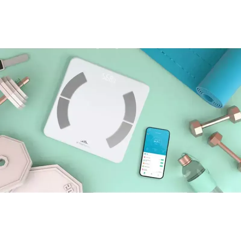 Báscula de baño electrónica ETA ETA277990000 – blanca, cuadrada, capacidad 180 kg, precisión 100 g