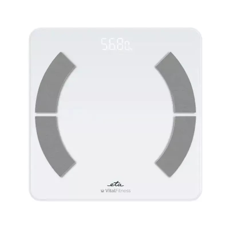 Báscula de baño electrónica ETA ETA277990000 – blanca, cuadrada, capacidad 180 kg, precisión 100 g