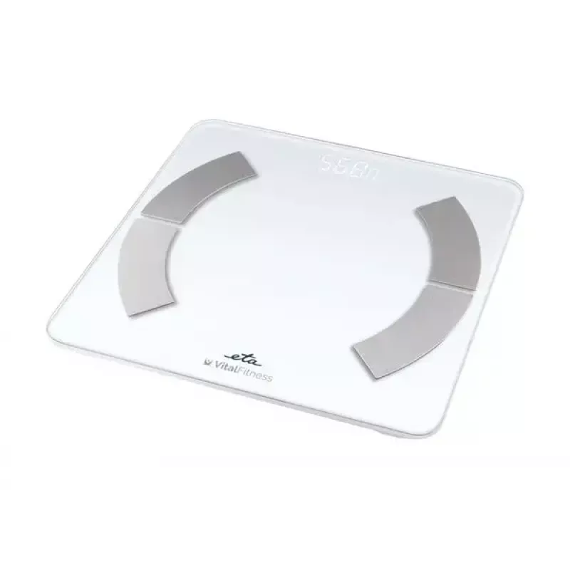 Báscula de baño electrónica ETA ETA277990000 – blanca, cuadrada, capacidad 180 kg, precisión 100 g
