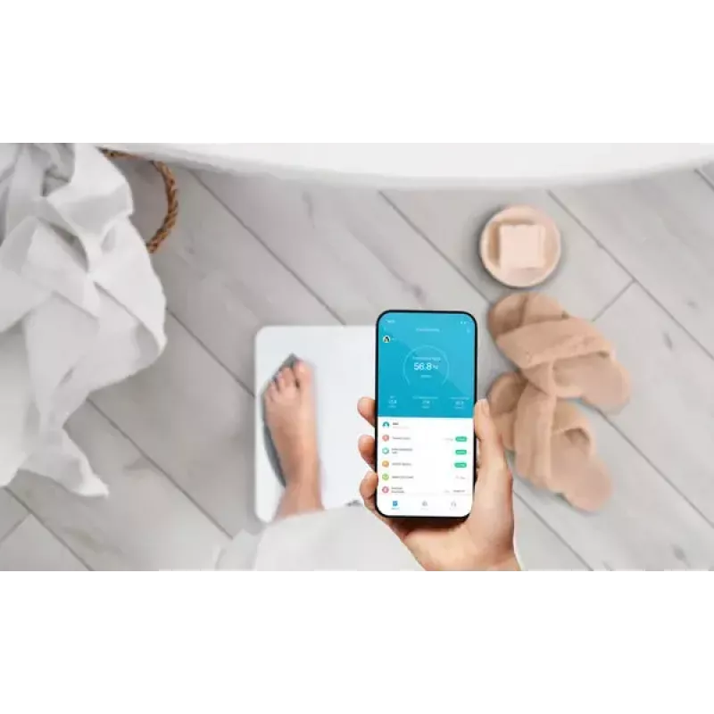Báscula de baño electrónica ETA ETA277990000 – blanca, cuadrada, capacidad 180 kg, precisión 100 g