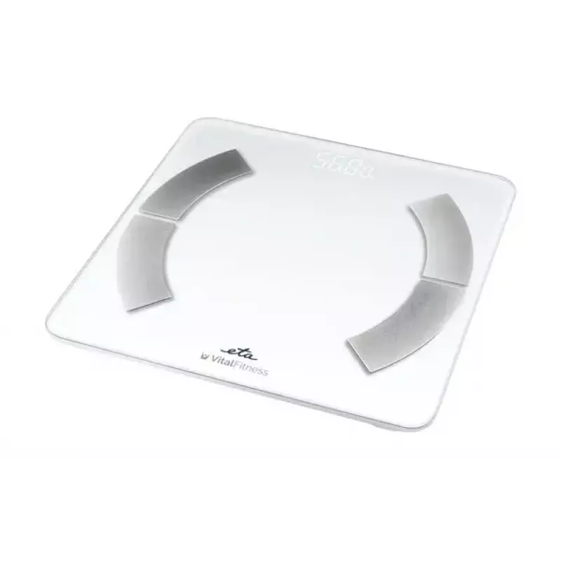 Báscula de baño electrónica ETA ETA277990000 – blanca, cuadrada, capacidad 180 kg, precisión 100 g