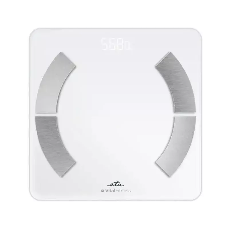 Báscula de baño electrónica ETA ETA277990000 – blanca, cuadrada, capacidad 180 kg, precisión 100 g