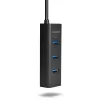 Hub de interfaces Axagon HUE-S2C USB 3.2 Gen 1 (3.1 Gen 1) Type-A 5000 Mbit/s negro