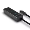 Hub de interfaces Axagon HUE-S2C USB 3.2 Gen 1 (3.1 Gen 1) Type-A 5000 Mbit/s negro