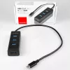 Hub de interfaces Axagon HUE-S2C USB 3.2 Gen 1 (3.1 Gen 1) Type-A 5000 Mbit/s negro