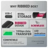 Carcasa metálica externa USB-C 10 Gbit/s sin tornillos AXAGON EEM2-SC para SSD M.2 NVMe, una bahía, gris