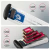 Carcasa metálica externa USB-C 10 Gbit/s sin tornillos AXAGON EEM2-SC para SSD M.2 NVMe, una bahía, gris