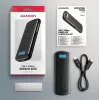 Carcasa metálica externa USB-C 10 Gbit/s sin tornillos AXAGON EEM2-SC para SSD M.2 NVMe, una bahía, gris