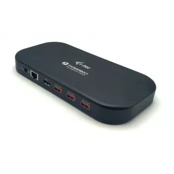 i-tec Thunderbolt 3/USB-C estación de acoplamiento Dual-4K + cable USB-C a DisplayPort (1,5 m) + fuente de alimentación 60 W