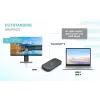 i-tec Thunderbolt 3/USB-C estación de acoplamiento Dual-4K + cable USB-C a DisplayPort (1,5 m) + fuente de alimentación 60 W