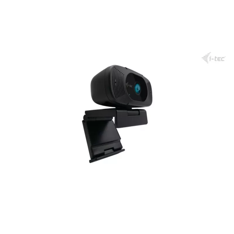 Webcam i-tec SOLOMON 300 4K, USB, 3840×2160, 8,29 MP, soporte con clip, negro