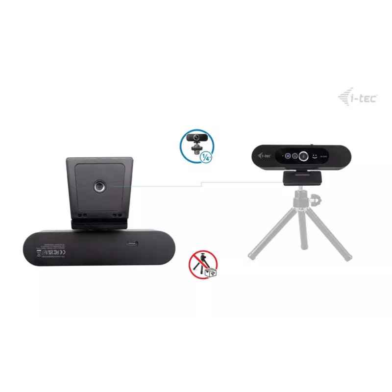 i-tec SOLOMON WH200 webcam 2K Windows Hello, 4 MP, 2560 x 1440 píxeles, 2K Ultra HD, 60 fps, 1920x1080@30fps, 1280x720@30fps, 2560x1440@30fps, Auto