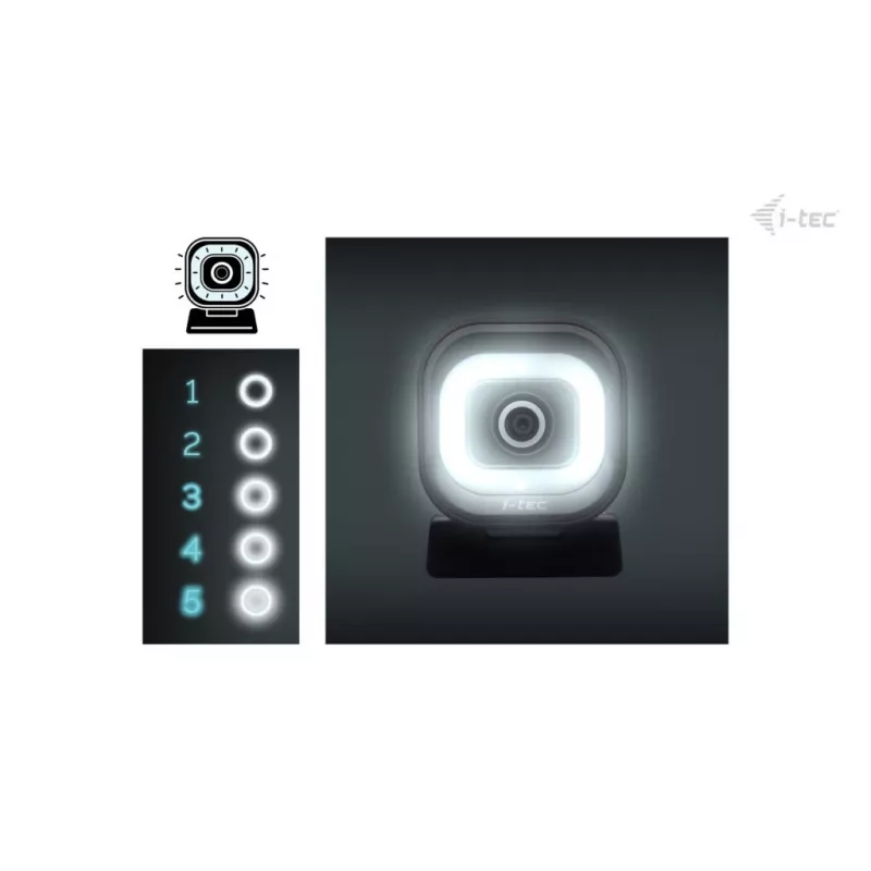 Webcam ITEC i-tec SOLOMON 700 STREAM 4K con 3840x2160@60fps, 8,29 MP, USB-C, rosca de trípode de 1/4