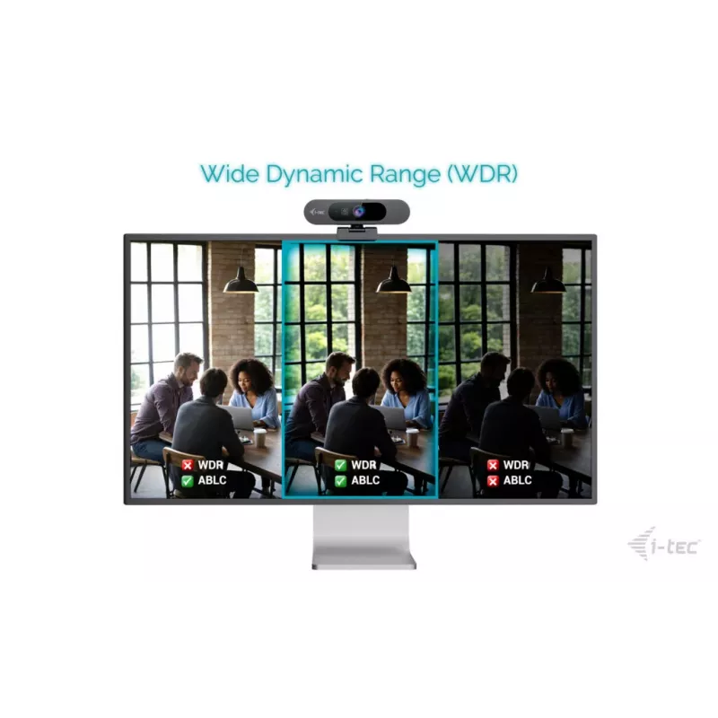 Webcam ITEC SOLOMON PRO 900 4K, 3840×2160, 8,29 MP, USB, soporte con clip, negro