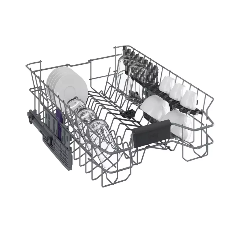 Lavavajillas BEKO DIS46120 totalmente integrable Slimline 45 cm, 11 cubiertos, blanco, 46 dB, clase de eficiencia energética E