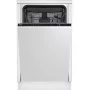 Lavavajillas BEKO DIS46120 totalmente integrable Slimline 45 cm, 11 cubiertos, blanco, 46 dB, clase de eficiencia energética E