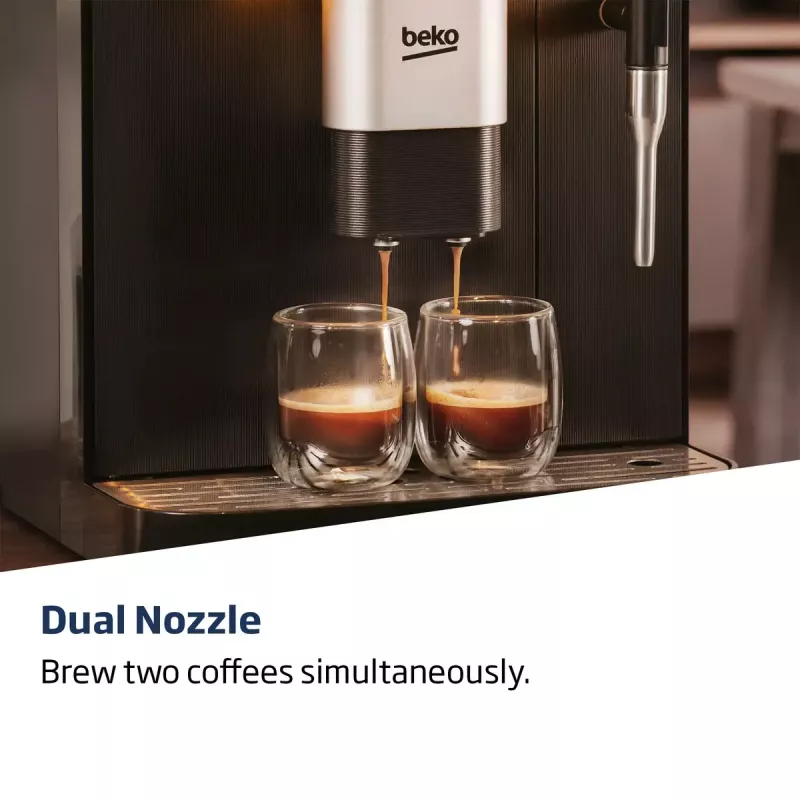 Beko CEG7302B CaffeExperto cafetera superautomática con boquilla de vapor