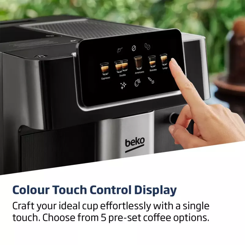 Beko CEG7302B CaffeExperto cafetera superautomática con boquilla de vapor