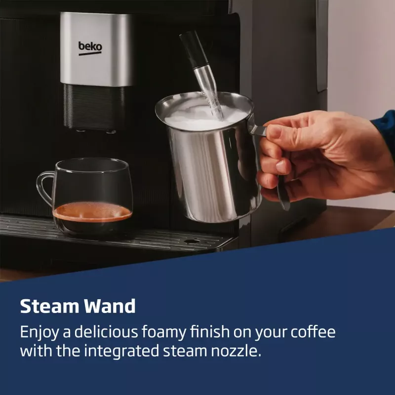 Beko CEG7302B CaffeExperto cafetera superautomática con boquilla de vapor