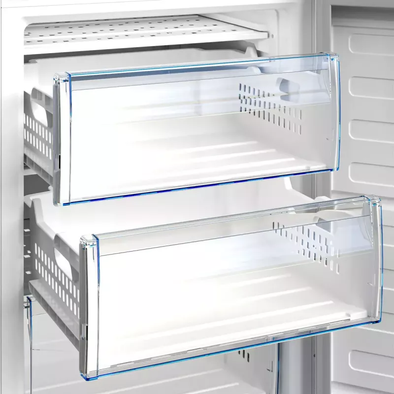 Congelador Beko RFSA240M41WN — 215 L, blanco, Fast Freeze, puerta reversible