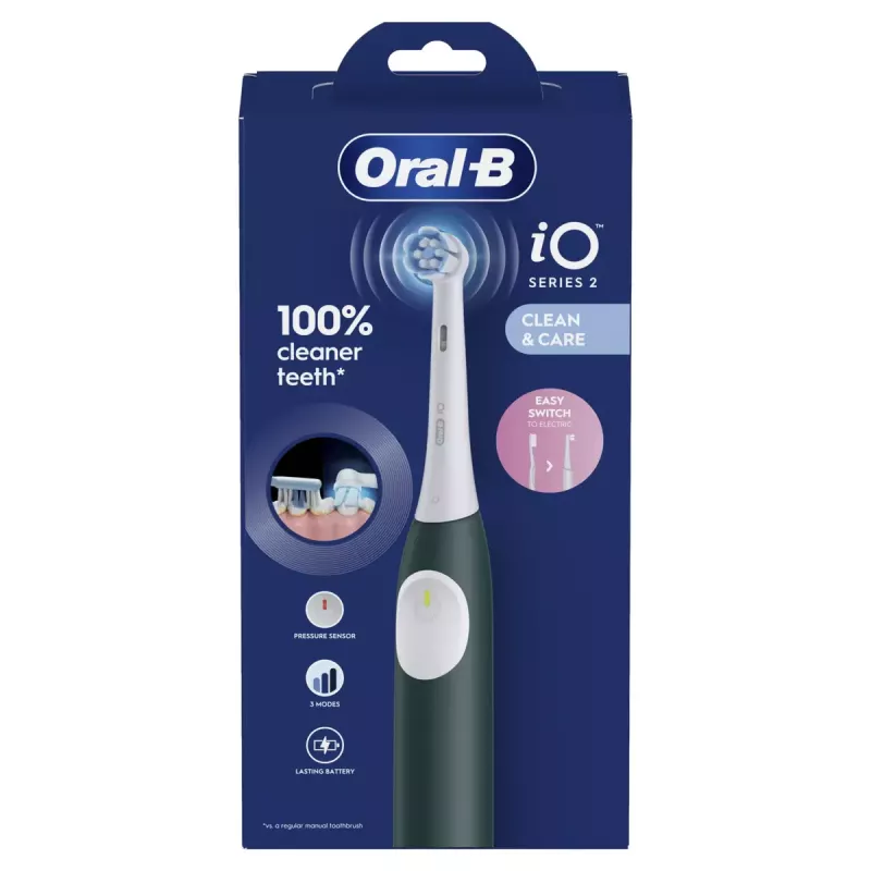 Cepillo de dientes eléctrico BRAUN Oral‑B iO2 (modelo iOS2.1C9.0G) verde Forest