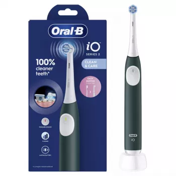 Cepillo de dientes eléctrico BRAUN Oral‑B iO2 (modelo iOS2.1C9.0G) verde Forest