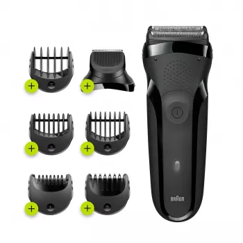 Braun Series 3 300BT afeitadora de lámina inalámbrica para uso en húmedo y seco con recortador