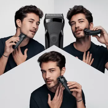 Braun Series 3 300BT afeitadora de lámina inalámbrica para uso en húmedo y seco con recortador