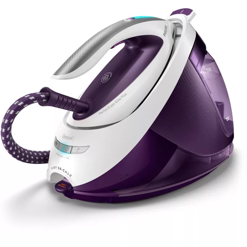 Centro de planchado a vapor Philips GC9660/30 — depósito de agua de 1,8 l, presión de 7,5 bar, golpe de vapor de 520 g/min, suela T-ionicGlide