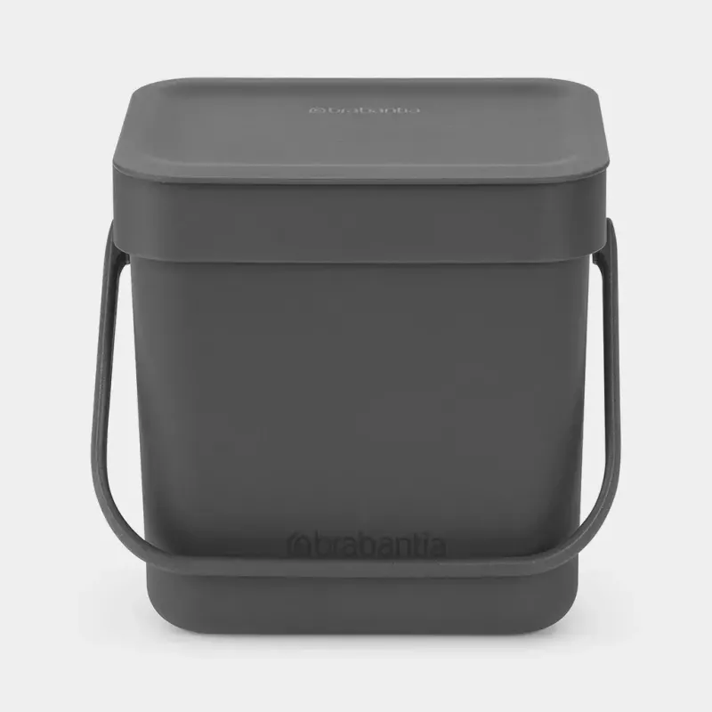 Cubo de basura Brabantia 209888 negro plástico 139x188x174 mm