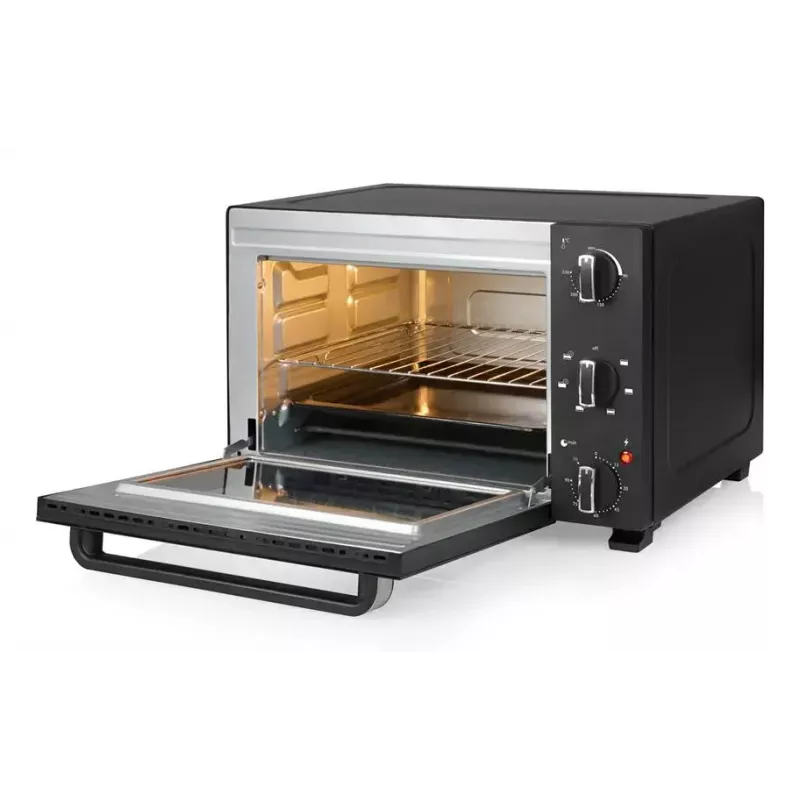 Horno compacto de sobremesa Tristar OV-3627 — 27 L, 1500 W, negro, mandos giratorios