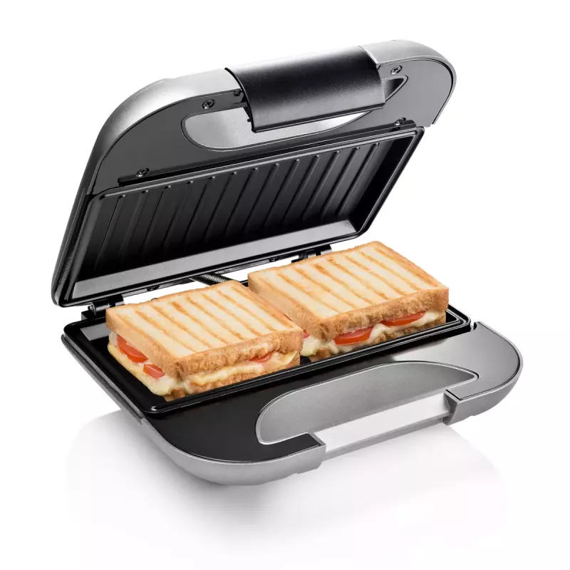 Sandwichera Princess 01.127003.01.001 750 W negra plata