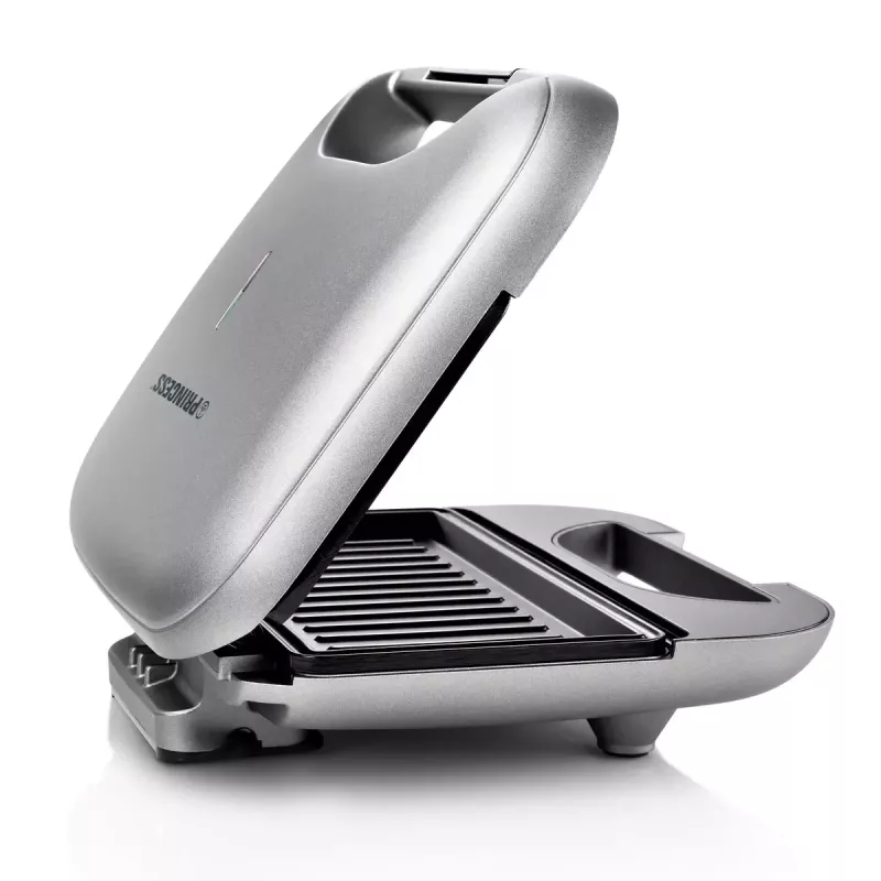 Sandwichera Princess 01.127003.01.001 750 W negra plata