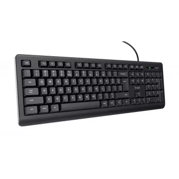 Trust TK-150 Teclado universal USB QWERTY negro