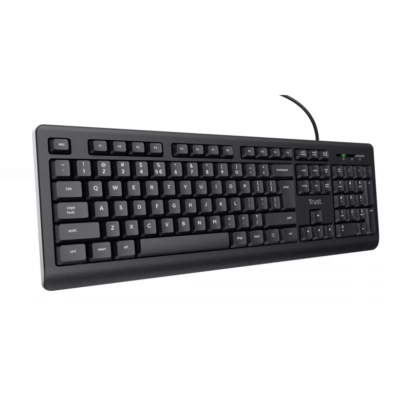 Trust TK-150 Teclado universal USB QWERTY negro