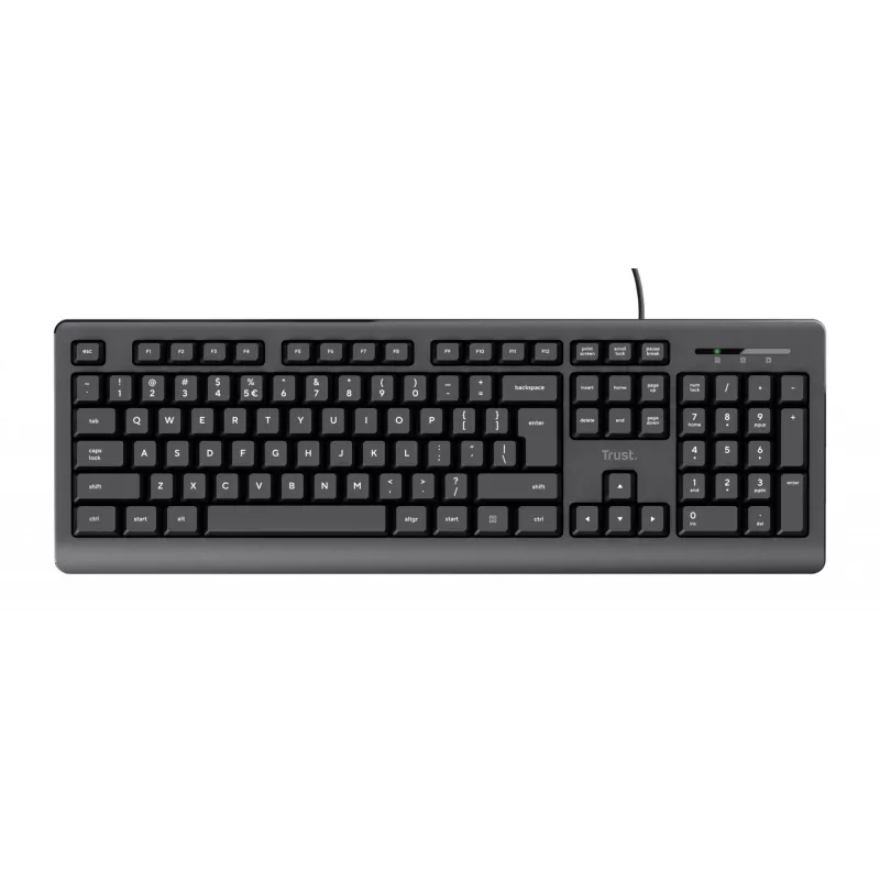 Trust TK-150 Teclado universal USB QWERTY negro