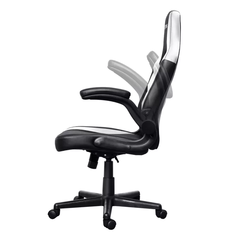 Silla gaming universal Trust GXT 703W RIYE negra blanca 140 kg