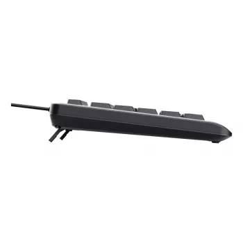 Teclado con cable de tamaño completo TRUST Primo Illuminated USB QWERTZ alemán, 104 teclas, negro, cable de 1,8 m