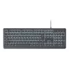 Teclado con cable de tamaño completo TRUST Primo Illuminated USB QWERTZ alemán, 104 teclas, negro, cable de 1,8 m