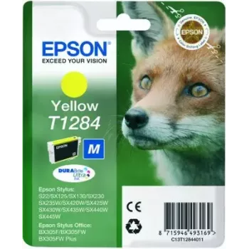 Epson Fox Unidad individual amarillo T1284 DURABrite Ultra tinta